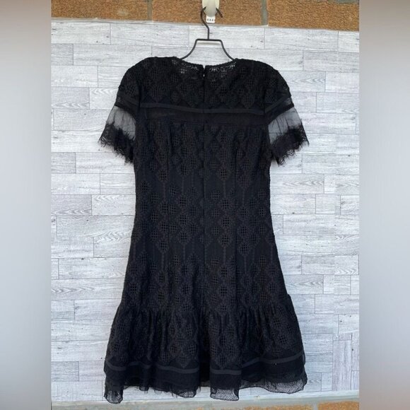 Jonathan SimkhaiMultimedia Threaded Mesh Mini Ruffle Dress size 6 - Picture 9 of 15